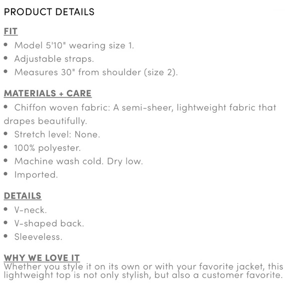 Torrid Women’s Plus Size Tan Sophie Chiffon Swimg Cami Top Size 1X 2X 3X - Picture 6 of 12